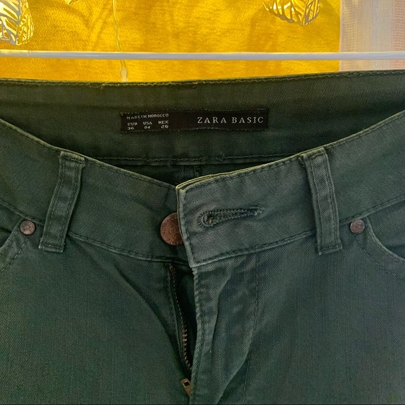 ZARA Military-Green Denims - Picture 7 of 15